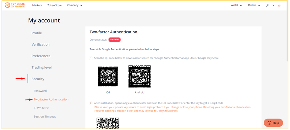 For Website - How to Enable Two-Factor Authentication (2FA) – KDX Support